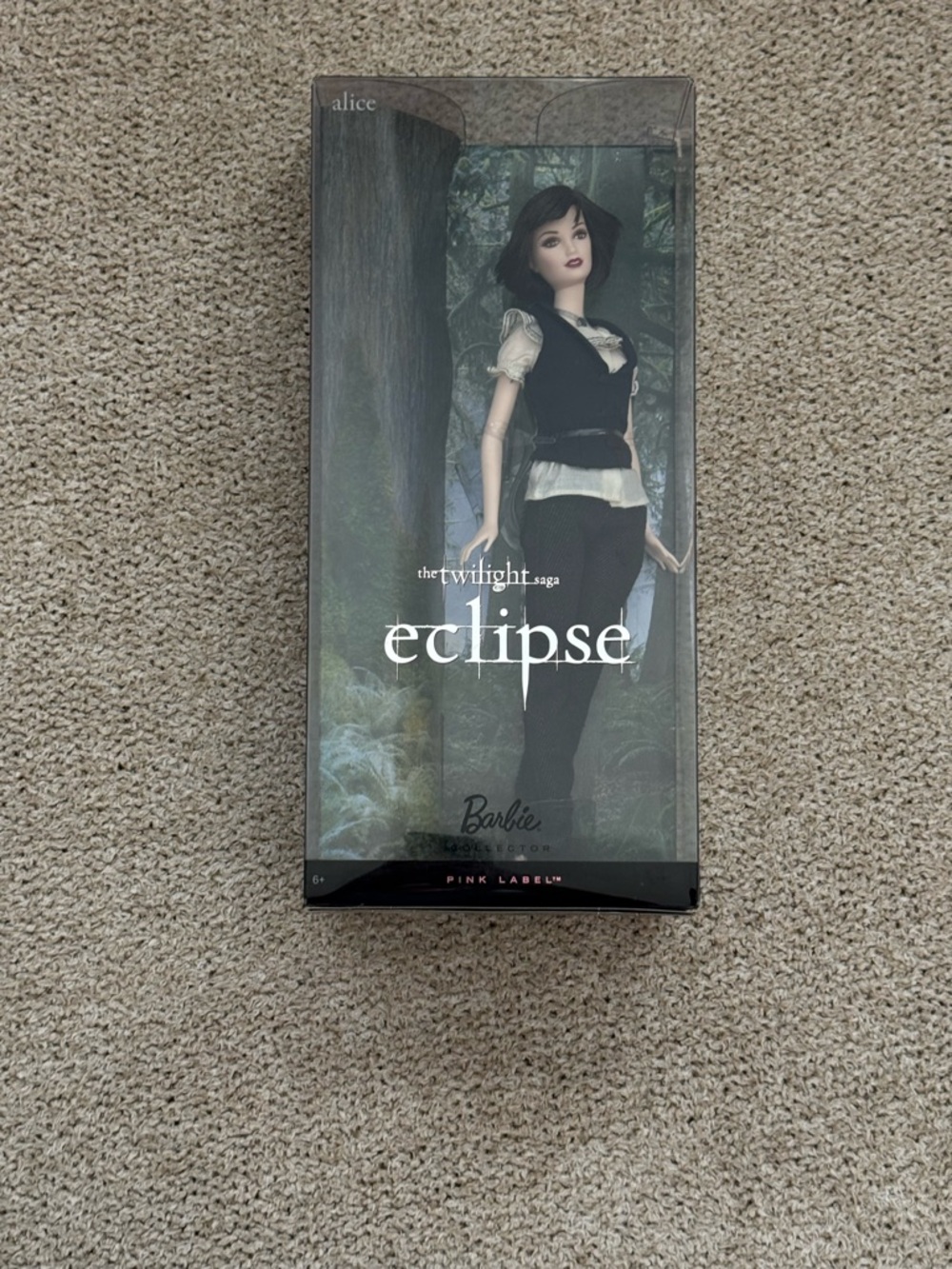 NEW IN THE BOX Barbie Eclipse Alice Doll - Black, White